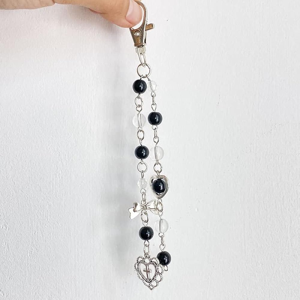 Toar Xdhc Y2k Keychain For Women, Cross Bow Star Beads Cute